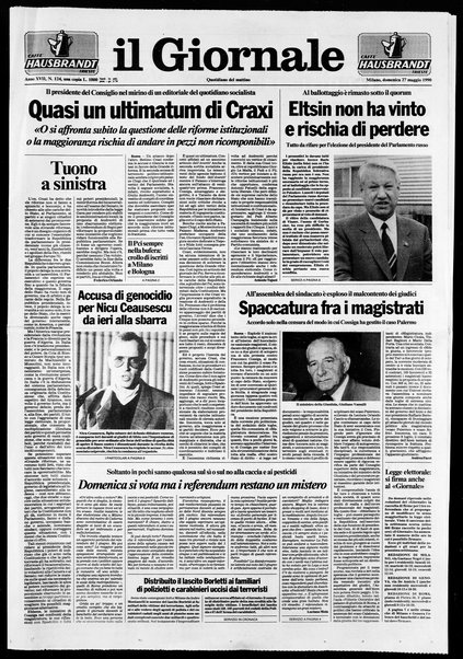 Il giornale : quotidiano del mattino